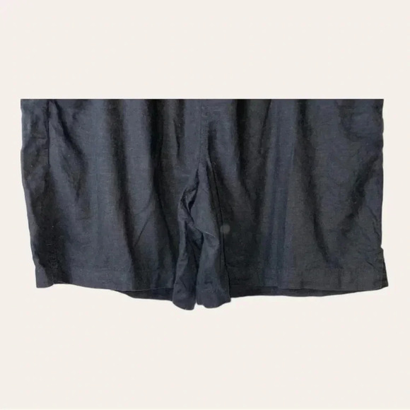 Women’s GLORIA VANDERBILT LINEN SHORTS BLACK SIZE‎ LG - Picture 5 of 8